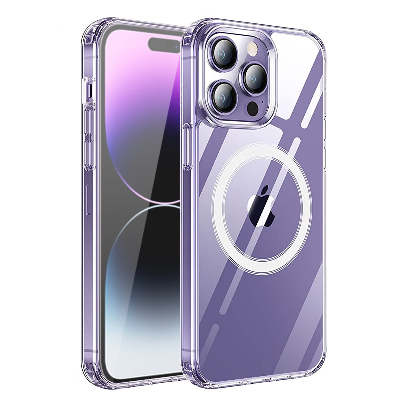 Magnetic Wireless Charging TPU Bumper Case For iPhone 14 Pro Max