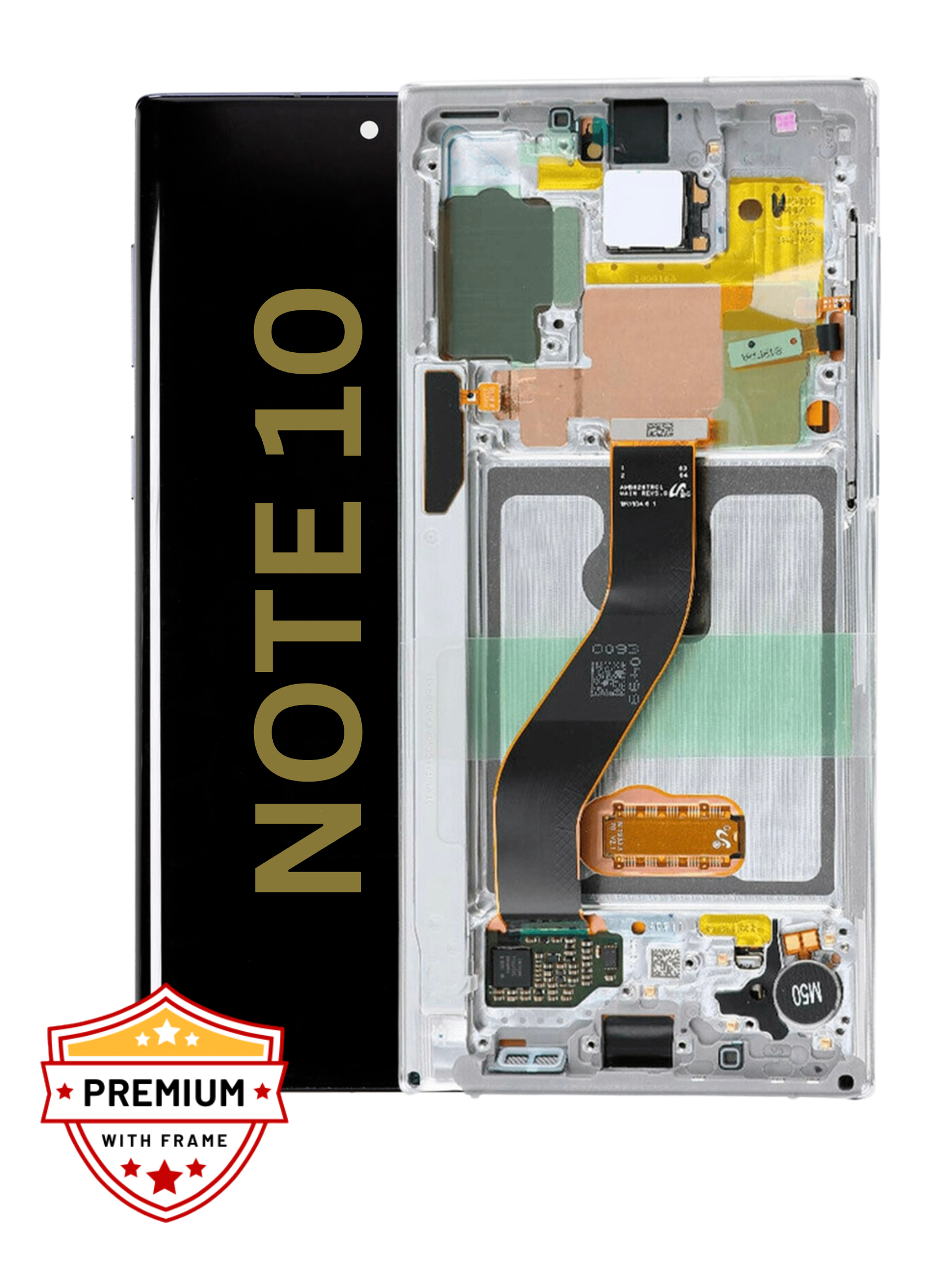 [Refurbished] Samsung Galaxy Note 10 OLED Display with Frame (Aura White)