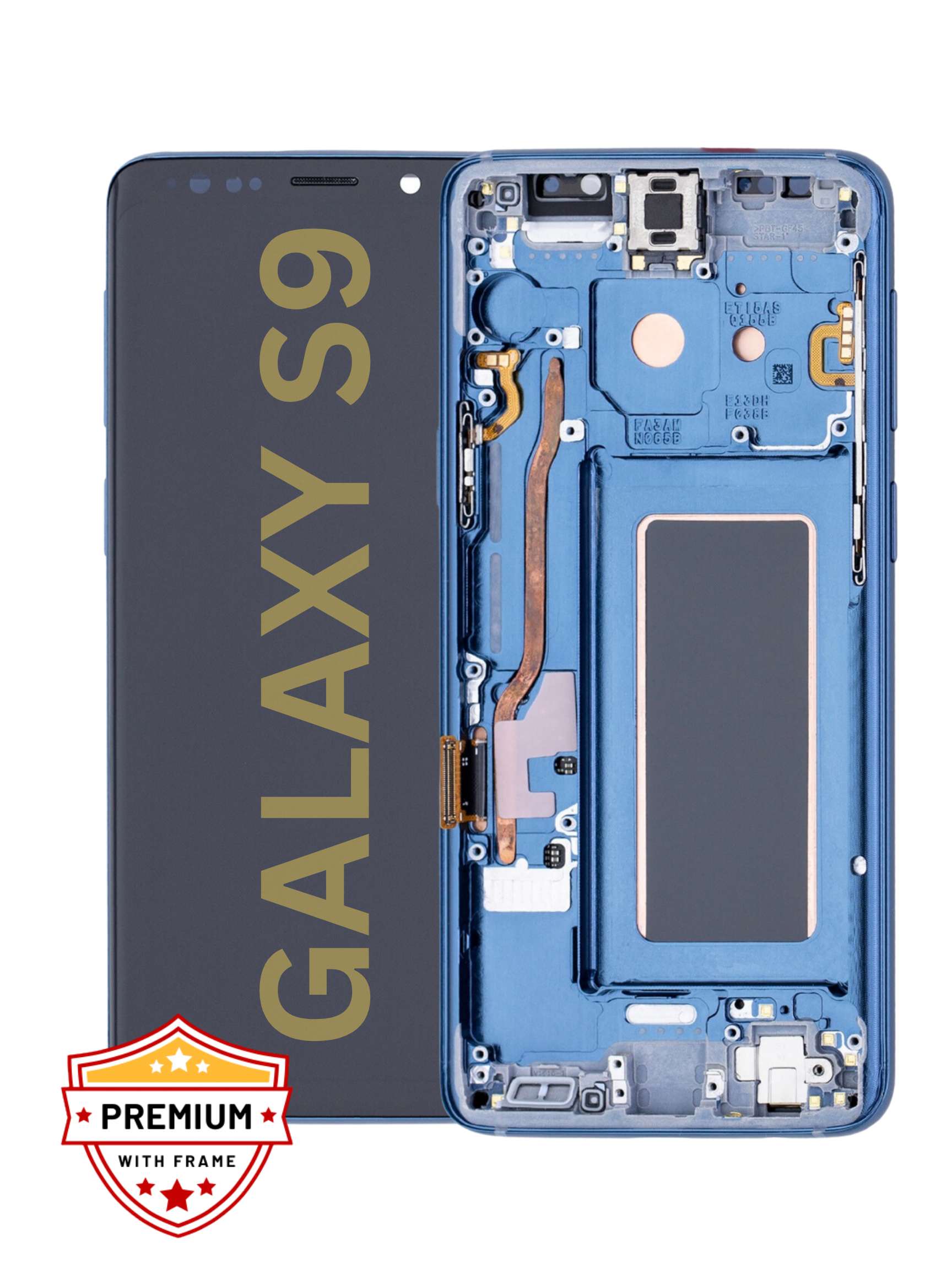 (Refurbished) Samsung Galaxy S9 OLED Display with Frame (Blue)