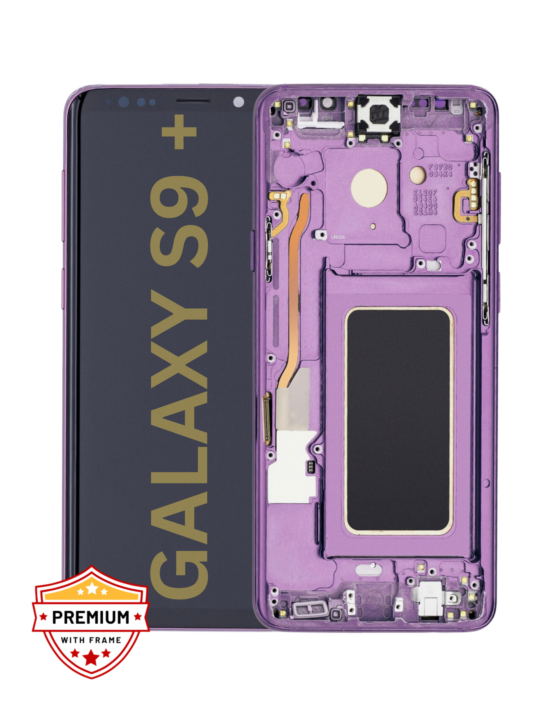 (Refurbished) Samsung Galaxy S9 Plus OLED Display with Frame (Purple)