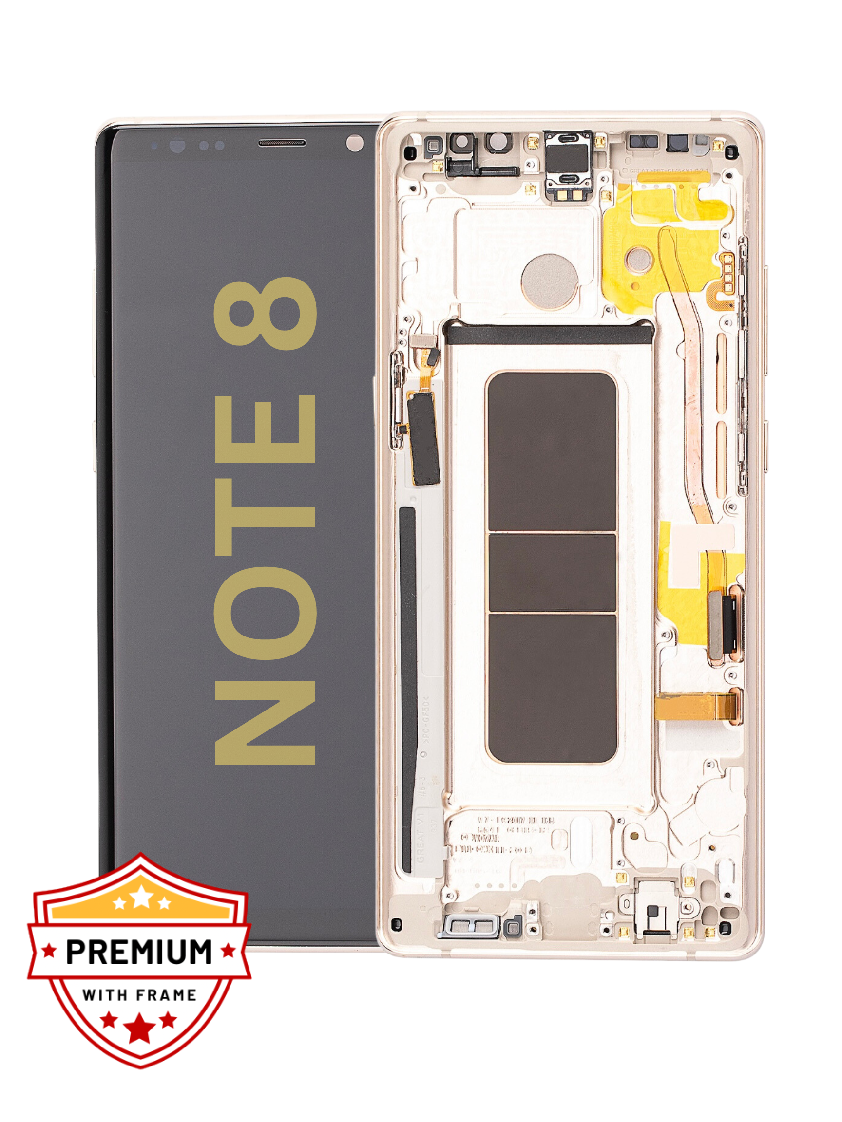 [Refurbished] Samsung Galaxy Note 8 OLED Display with Frame (Gold)
