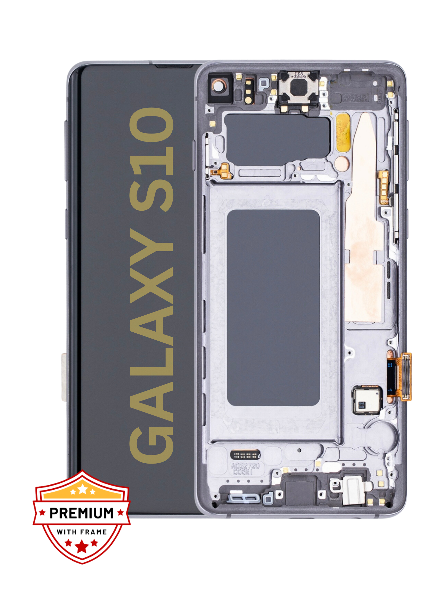 (Refurbished) Samsung Galaxy S10 5G OLED Display with Frame (Black)