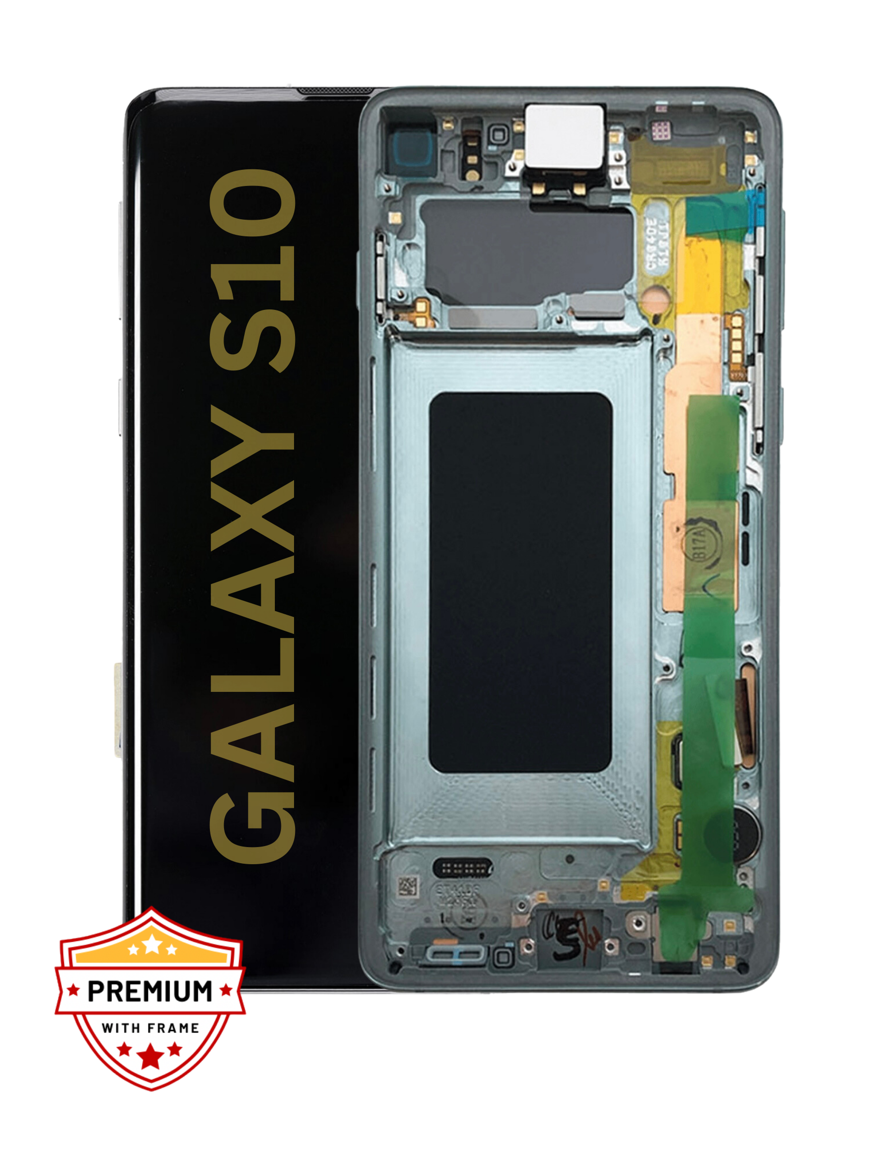 (Refurbished) Samsung Galaxy S10 OLED Display with Frame (Green)