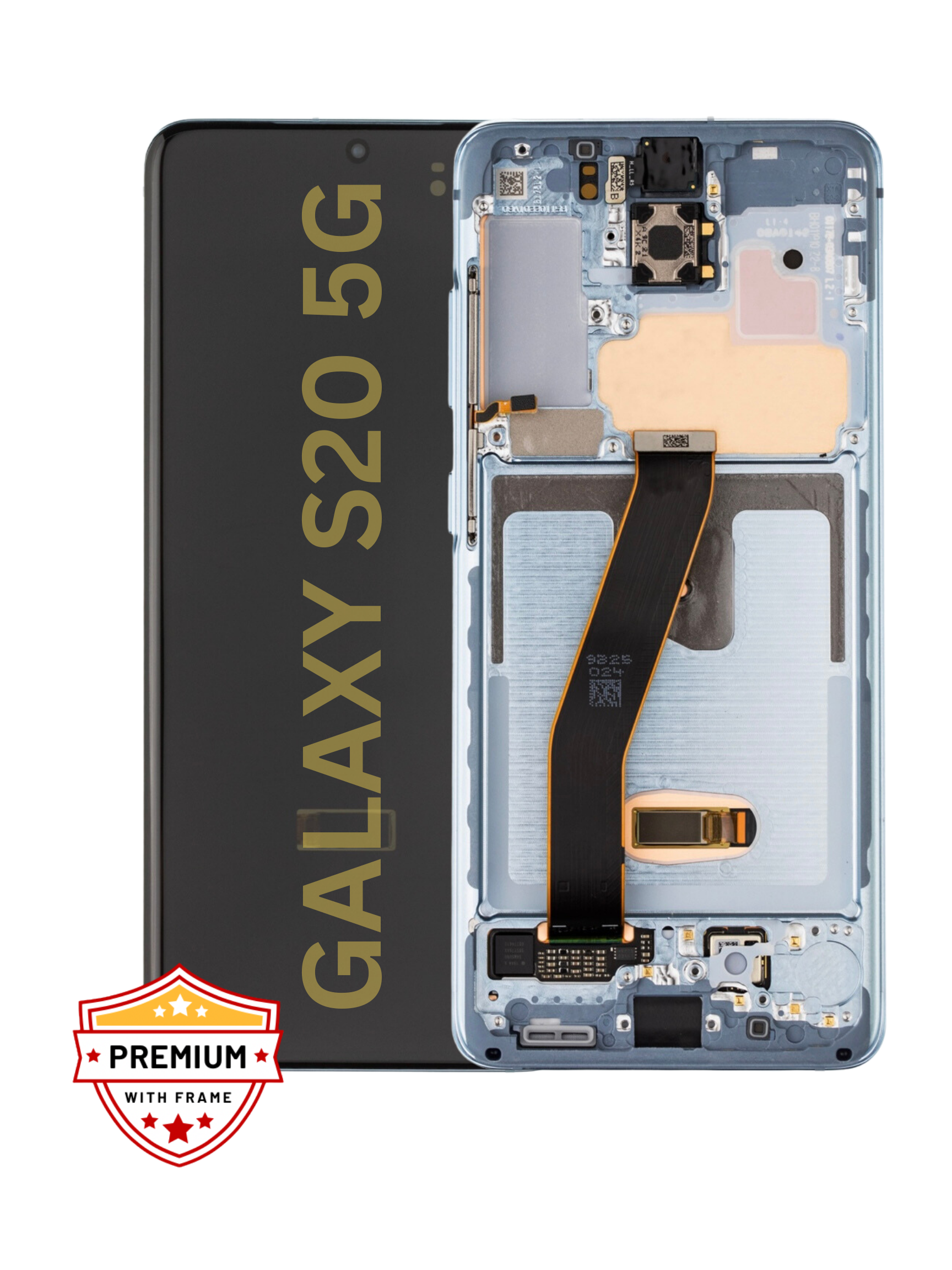 (Refurbished) Samsung Galaxy S20 OLED Display with Frame (Blue)