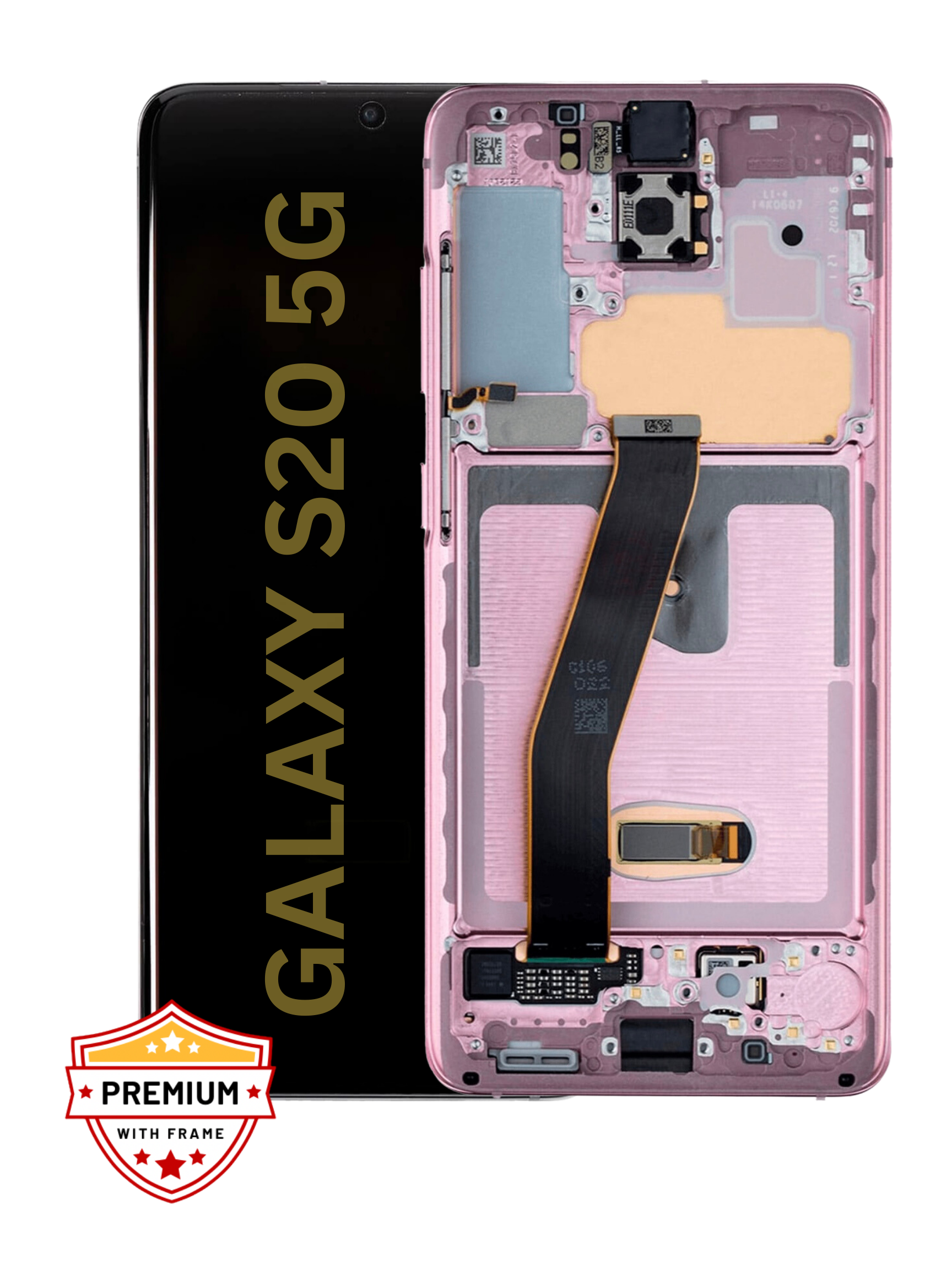 (Refurbished) Samsung Galaxy S20 OLED Display with Frame (Pink) (Verizon Only)