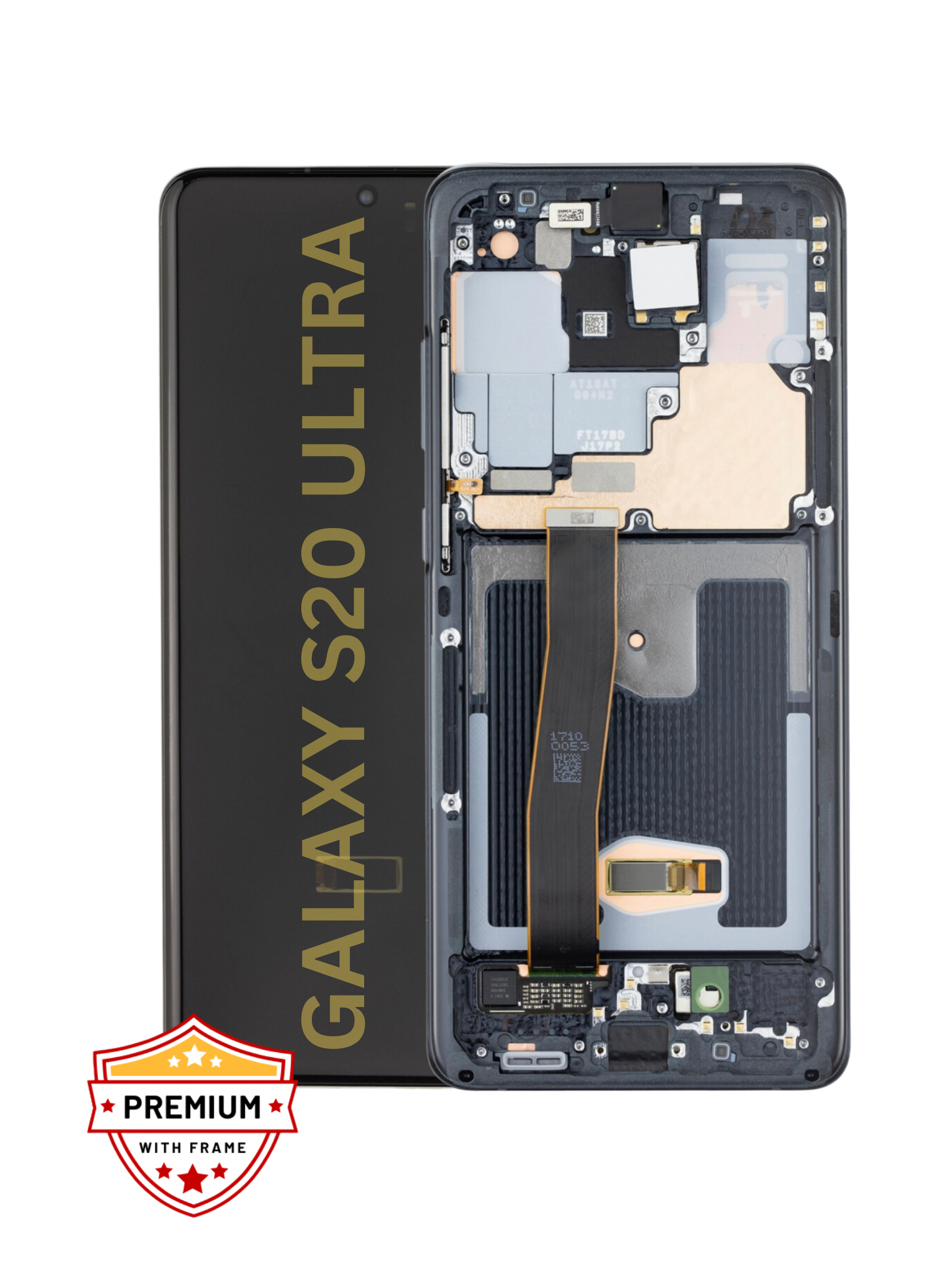 (Refurbished) Samsung Galaxy S20 Ultra OLED Display with Frame (Black)