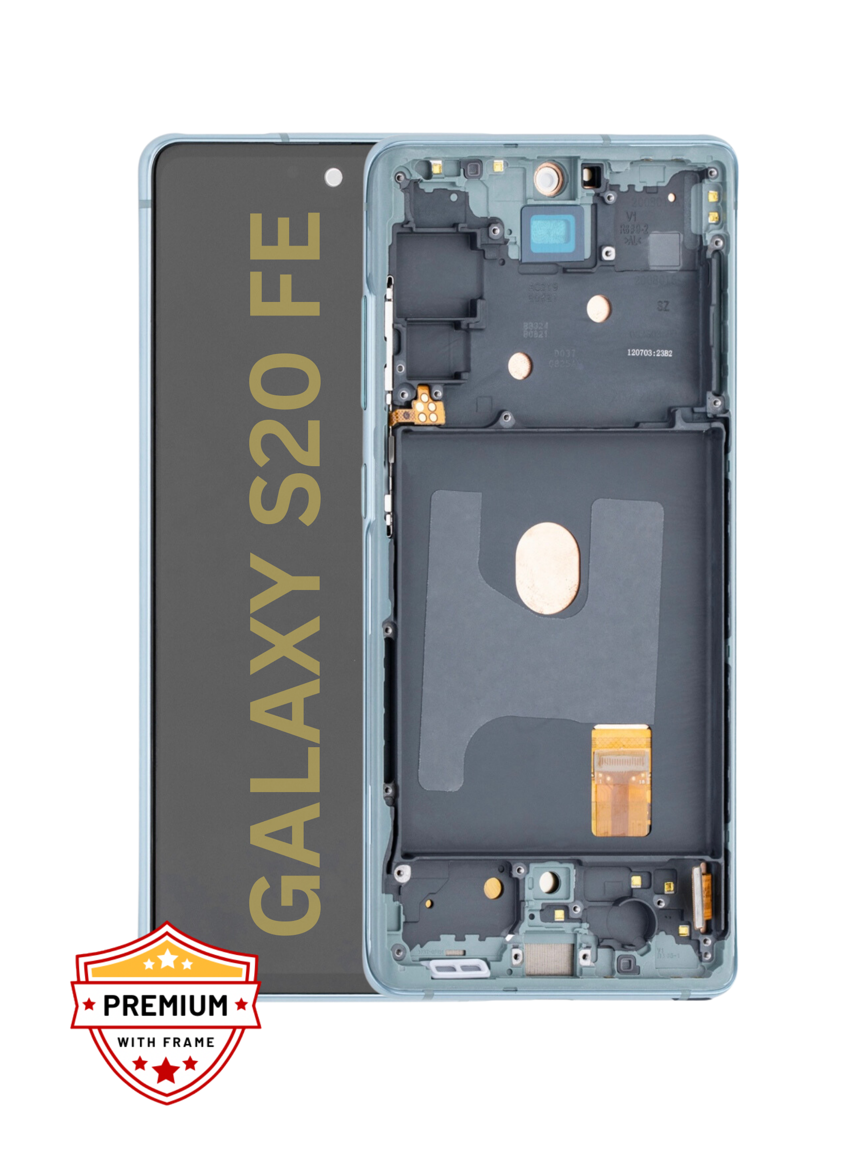 (Refurbished) Samsung Galaxy S20 FE OLED Display with Frame (Dark Navy)