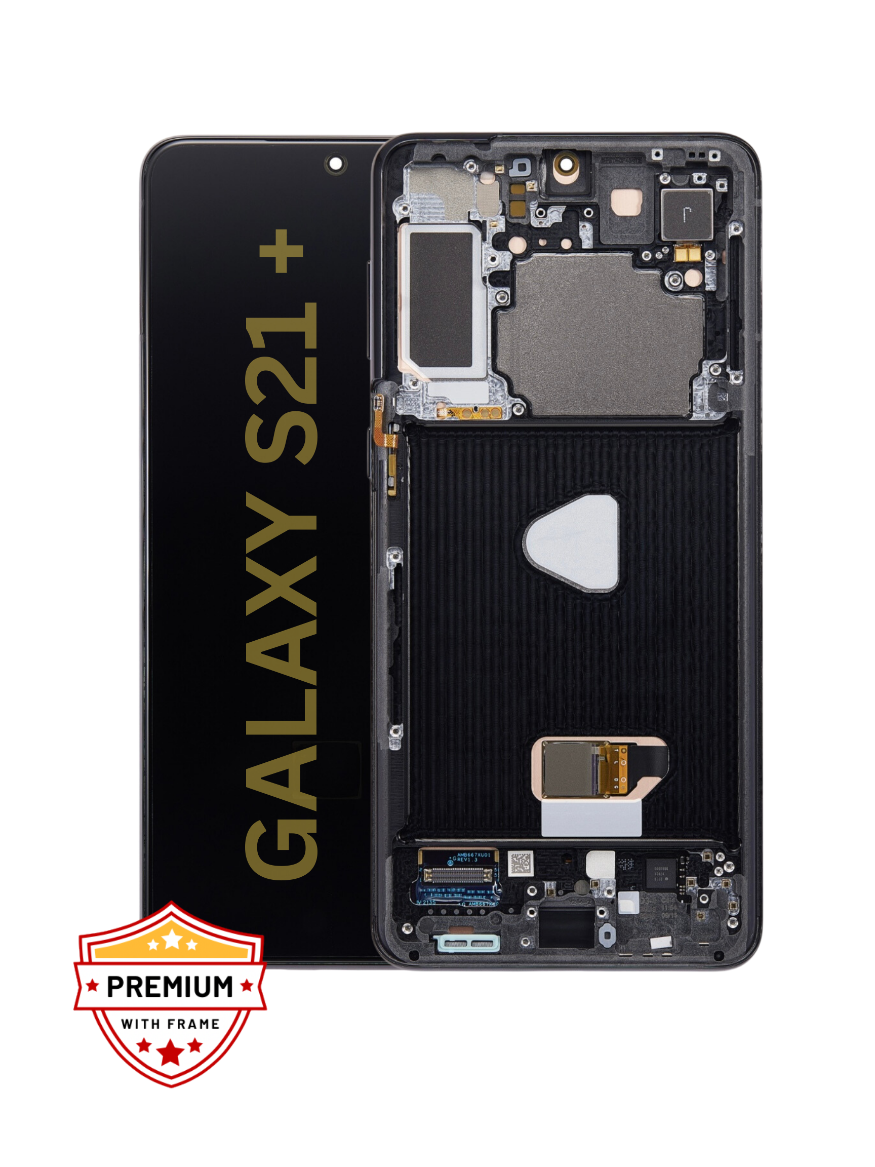 (Refurbished) Samsung Galaxy S21 Plus OLED Display with Frame (Black)