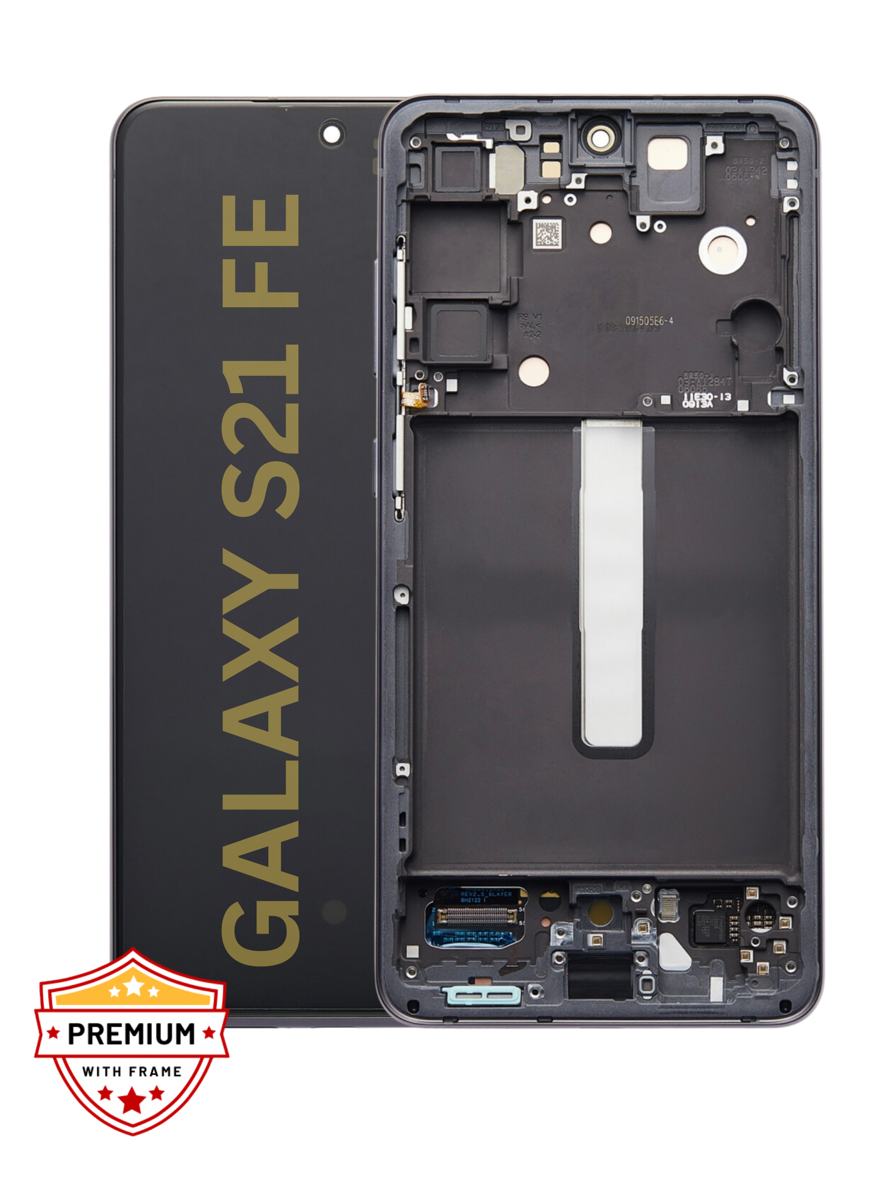 (Refurbished) Samsung Galaxy S21 FE OLED Display with Frame (Graphite)