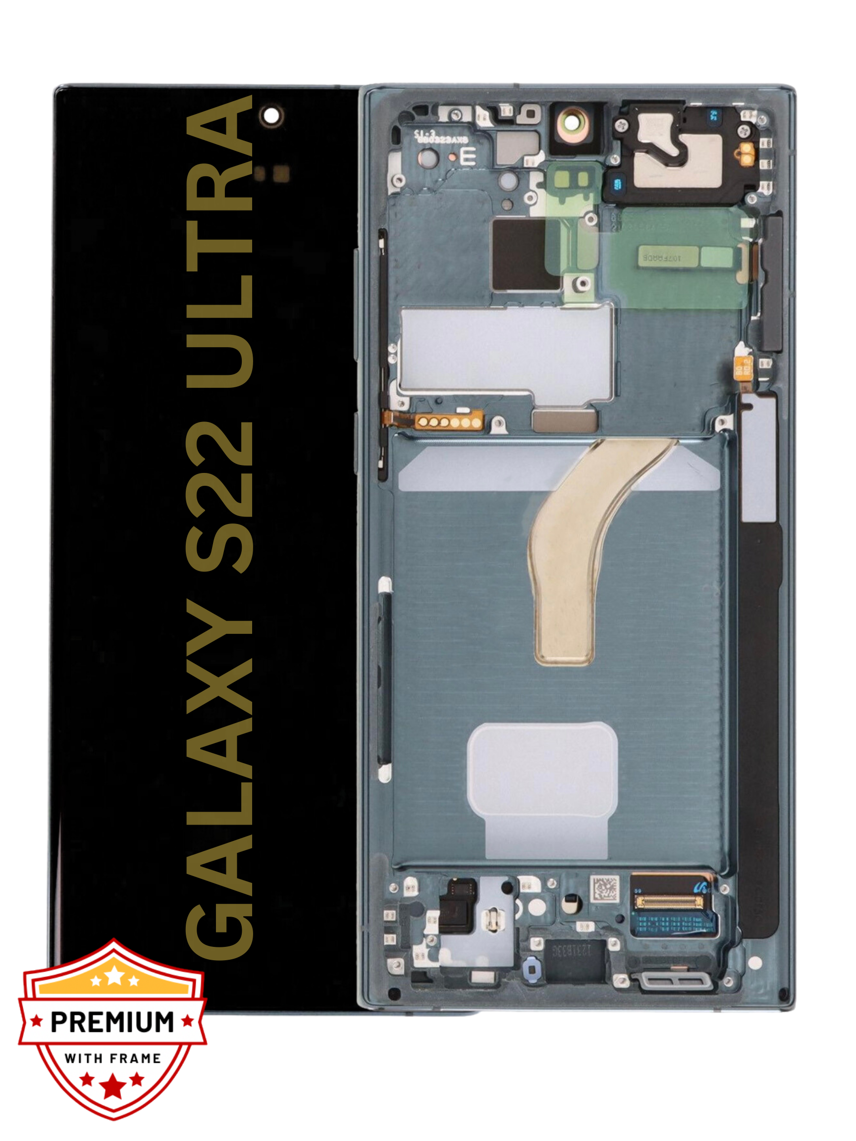 (Refurbished) Samsung Galaxy S22 Ultra OLED Display with Frame (Green)