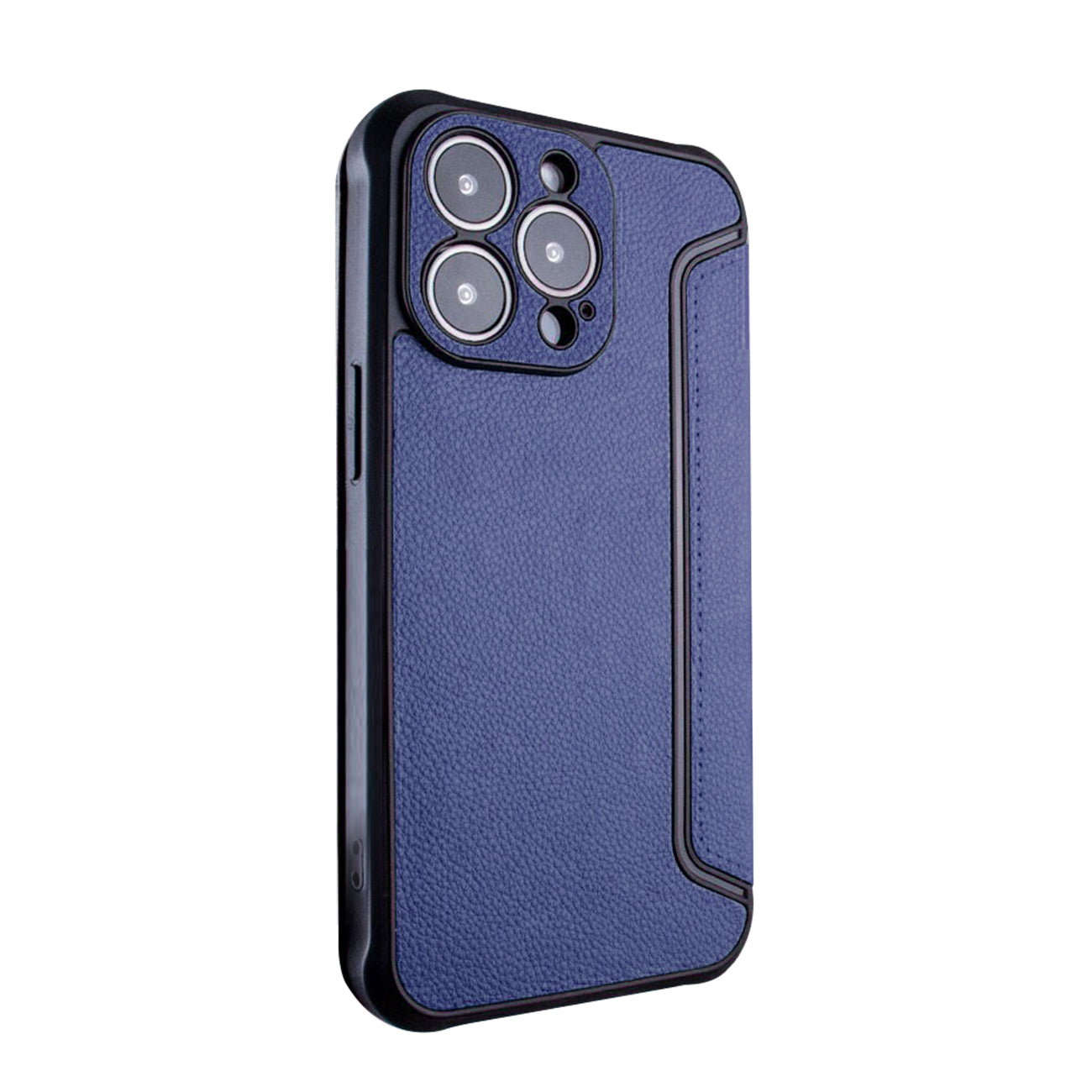 Leather phone case For Apple iPhone 14 Pro Max (Navy)