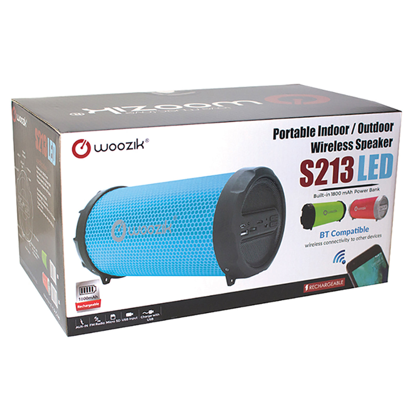 Portable Bluetooth Speaker with LED Lights
