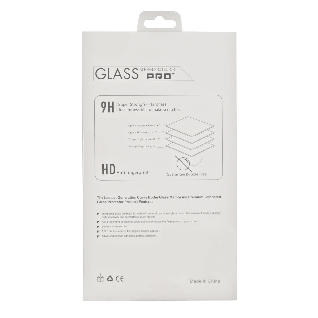 Premium Single retail Pack 2.5D Tempered Glass for iPhone 6/7/8/SE2
