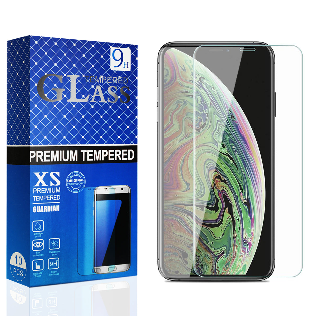 Premium (10 Pack) 0.33mm 2.5D Tempered Glass for iPhone XS Max / iPhone 11 Pro Max