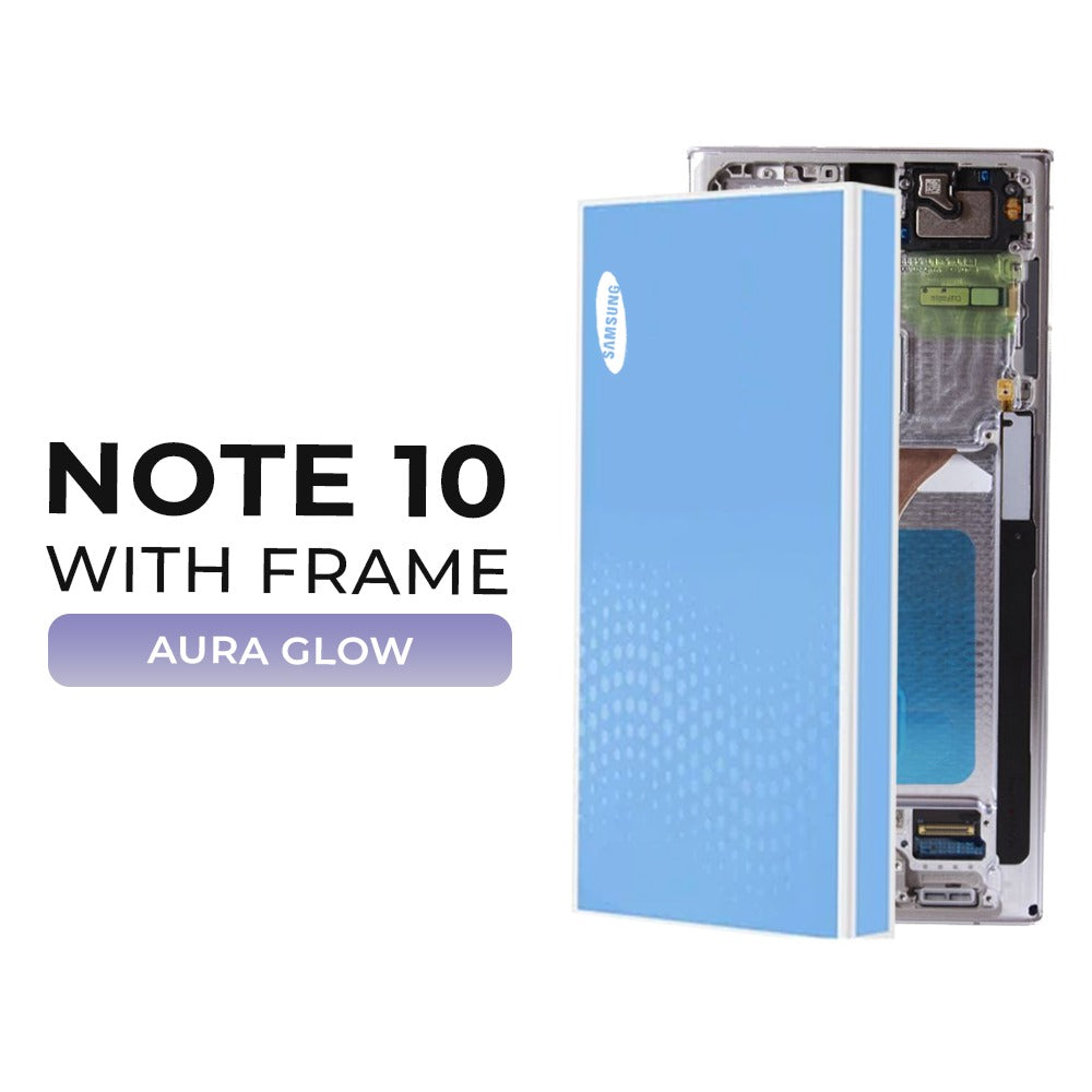 [Service Pack] Samsung Galaxy Note 10 OLED Display with Frame (Aura Glow)