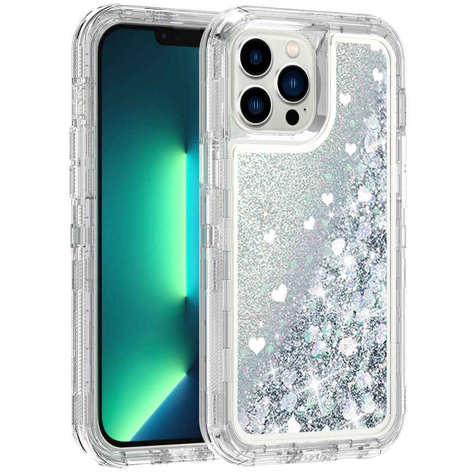 Defender Sparkling Floating Liquid Glitter Case for iPhone