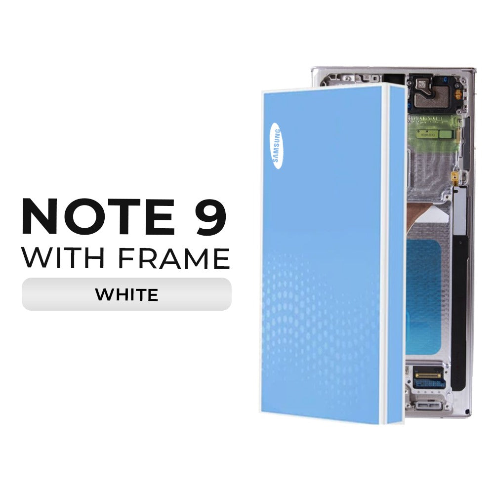 [Refurbished] Samsung Galaxy Note 9 OLED Display with Frame (White)