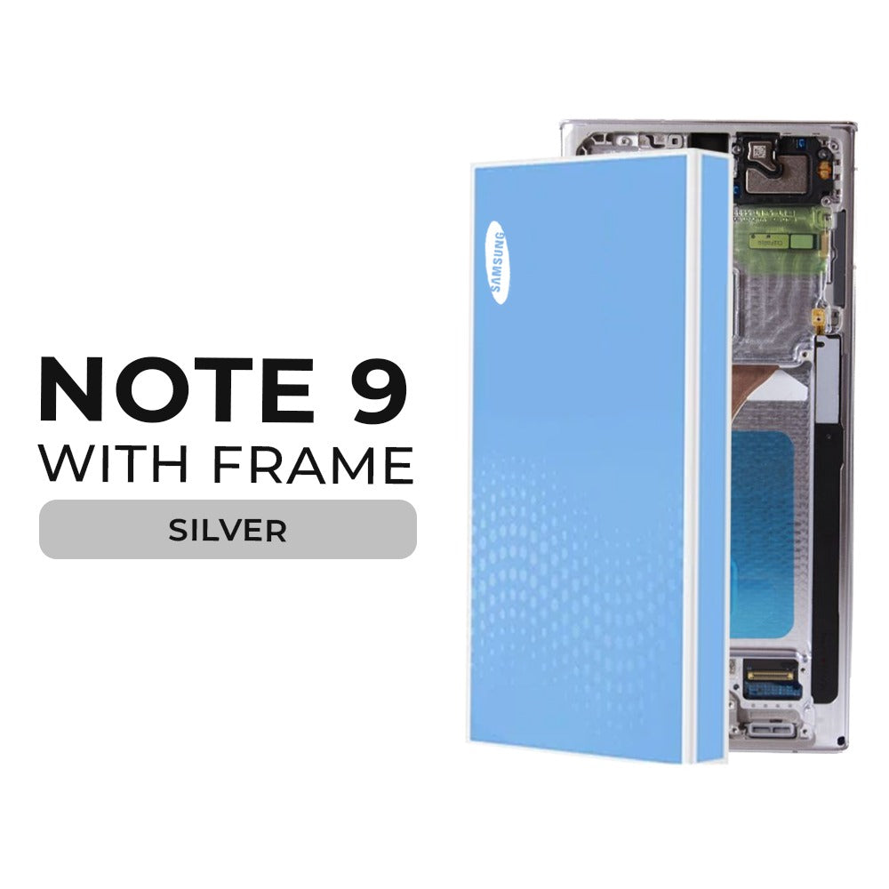 [Refurbished] Samsung Galaxy Note 9 OLED Display with Frame (Silver)