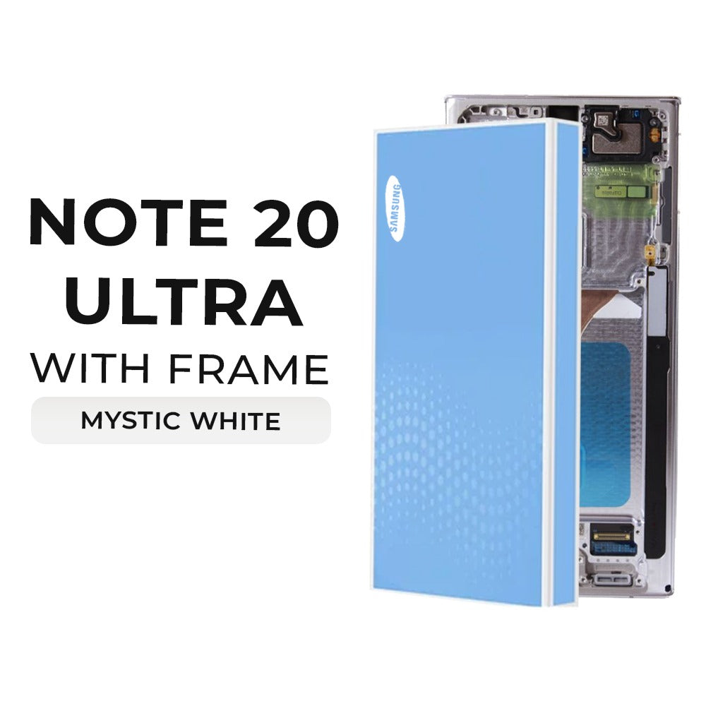 [Refurbished] Samsung Galaxy Note 20 Ultra OLED Display with Frame (Mystic White)