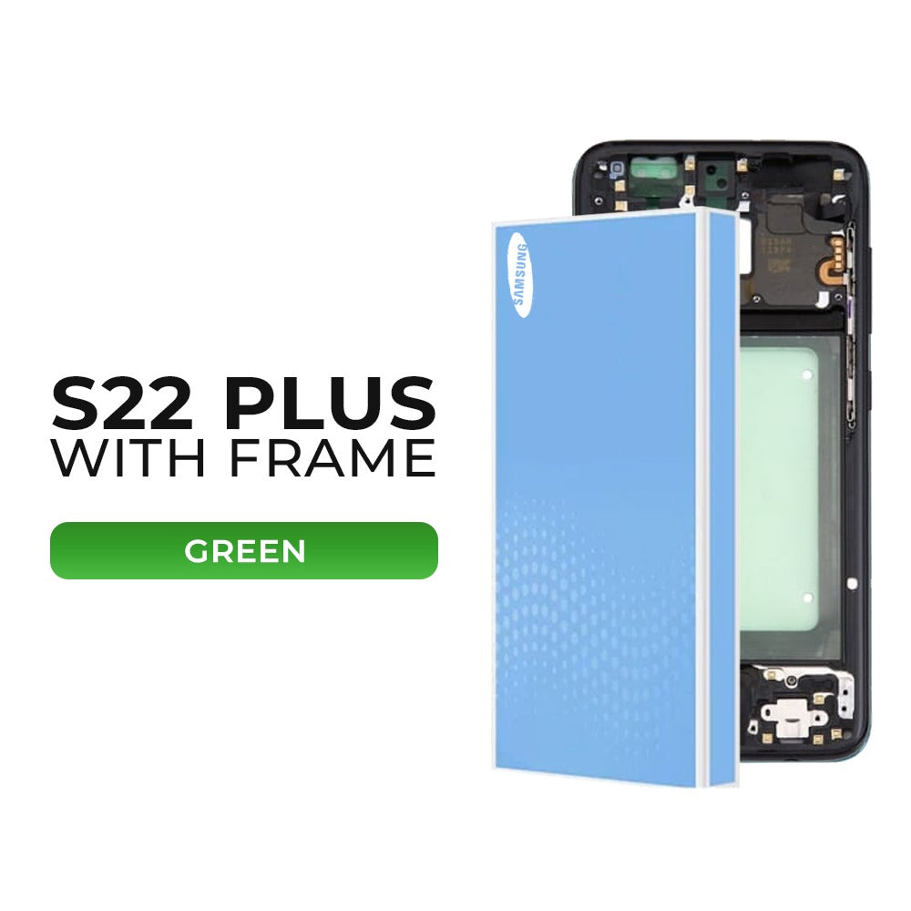 (Refurbished) Samsung Galaxy S22 Plus OLED Display with Frame (Green)