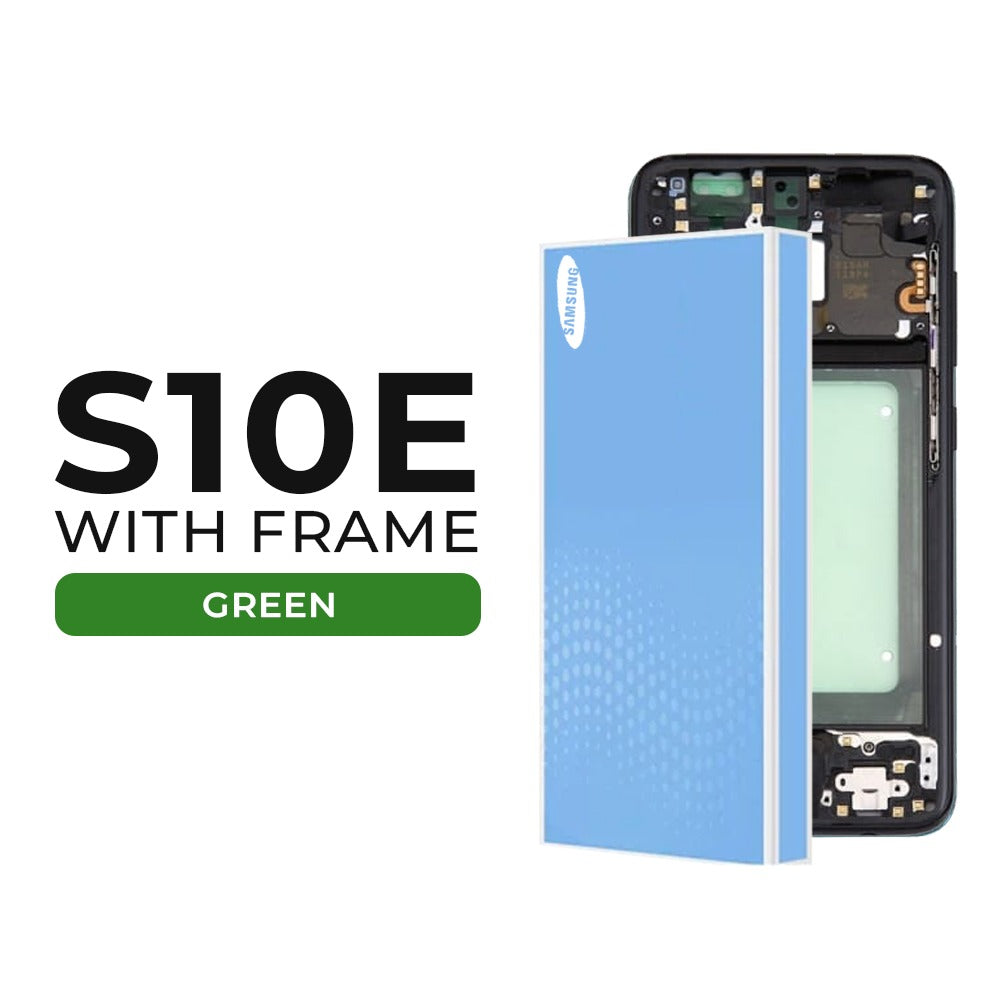 (Refurbished) Samsung Galaxy S10e OLED Display with Frame (Green)