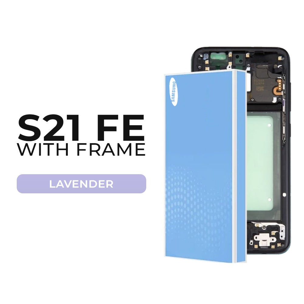 (Refurbished) Samsung Galaxy S21 FE OLED Display with Frame (Lavender)