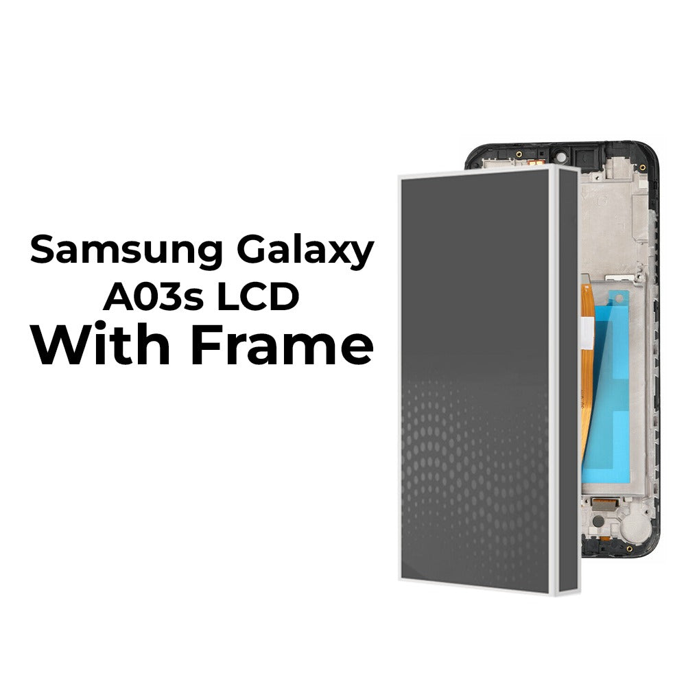 Samsung Galaxy A03s LCD Display With Frame (A037U-2021 ; Premium)